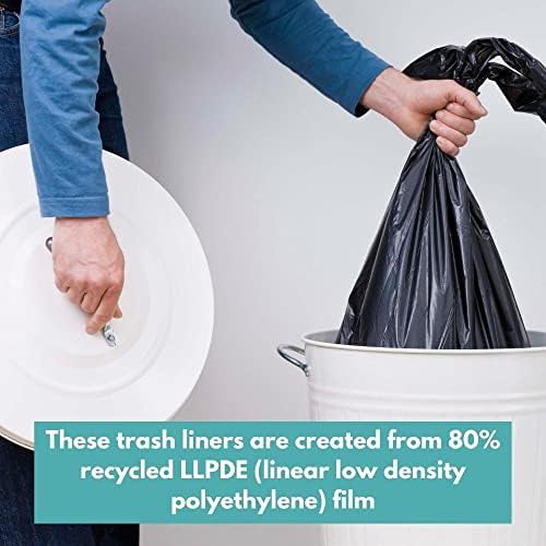 55-60 Gallon Black Trash Bag, 2300 Bags, 1.5 Mil Thick, For Commercial Kitchen, Warehouse, Office, Janitorial, Can Liners, Large Garbage Bags