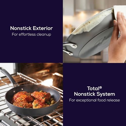 Circulon Radiance Hard Anodized Nonstick Deep Frying Pan with Lid, 12-Inch