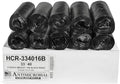 Aluf Plastics 33 Gal Black Trash Bags, 16 Micron (EQ.), 33" x 40"