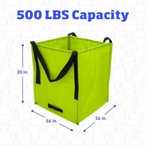 DURASACK Heavy Duty Storage Tote Bag 22-Gallon, Lime Green