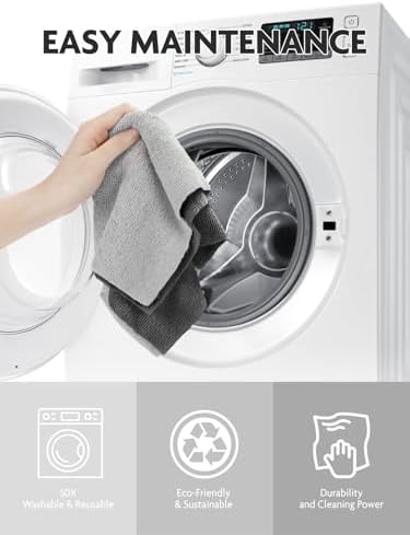 Fantasticlean Microfiber Cleaning Cloth Roll- 75 Sheets, 12" x 12"(Dimgrey)