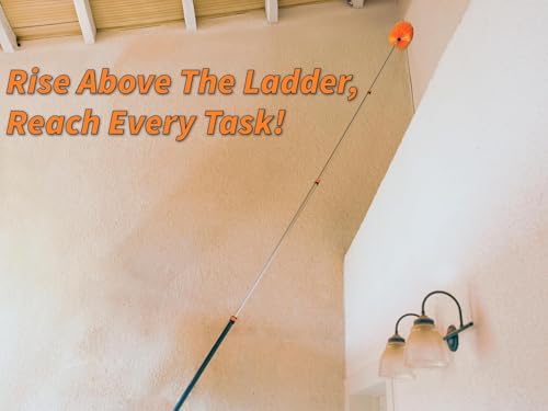 30 Foot High Reach Duster Kit with 5-24 ft Telescopic Extension Pole