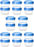 Salad Dressing Containers, [16 Pack*2 oz] Reusable Easy to Open Dressing, Condiment, Sauce, Dip Containers to Go With Leak-Proof Twist Top Lids, Bpa Free, Safe For Microwave, Freezer, Dishwasher