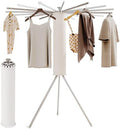 BOQORAD Tripod Clothes Drying Rack,Drying Rack Clothing Foldable,(16 Aluminium Poles),Standing Dry Racks,Laundry Drying Rack,Clothes Hanger Rack,Laundry Rack Folding,Collapsible,Retractable