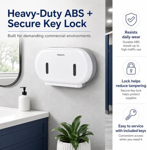Commercial Double Roll Toilet Paper Dispenser Wall Mount