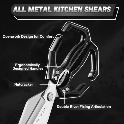 Dream Reach Heavy Duty Poultry Shears Set for Chicken, Meat & Seafood