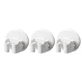3pcs Mop Clamp and Broom Holder Suction Cup Wall Mount Anti