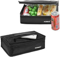 Aosbos Small Insulated Lunch Bag,Compact Black Lunch Box For Work