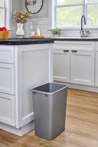 Rev-A-Shelf Double Pullout Garbage Trash Cans for Kitchen Cabinets, 35 Qt