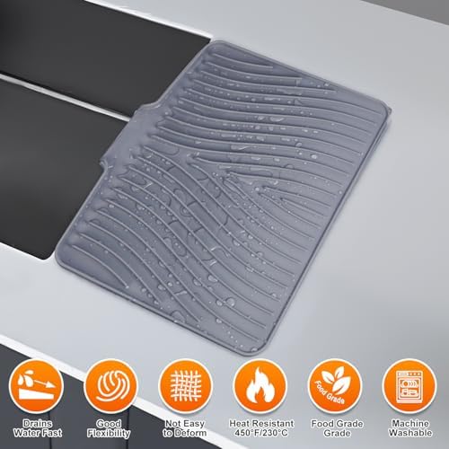 Silicone Dish Drying Mat for Kitchen counter