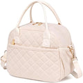CAMTOP Lunch Box for Women Insulated Lunch Bag Lunchbox Cooler Thermal Leakproof Quilted Reusable Lunch Tote Bag for Work School Travel Picnic (Z-Beige)