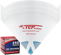 TCP Global - 190 Micron Filter Tips Ultra-Fine Paint Strainer, 250 Pack