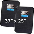 Scepter 37" L x 25" W Heavy Duty Utility Drip Tray, Black, 2-Pack