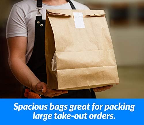 Reli. Paper Grocery Bags (125 Pcs Bulk) (12x7x17)