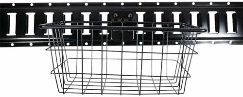 Mytee Products (4 Pack) Heavy Duty E-Track Wire Basket - Wall Mount Bolt-on Wire Basket - Portable Metal Tool Basket for Trailers, Trucks - Utility Rack Organizer Storage Bin Basket for Garage