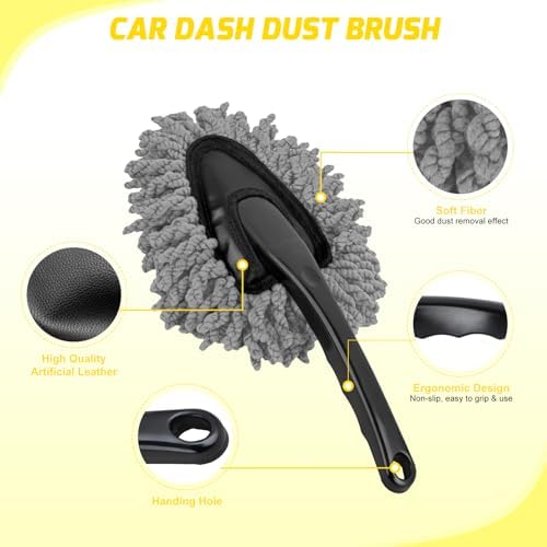 Nilight 15PCS Car Detailing Kit for Interior Exterior Car Care, Yellow