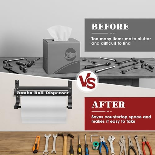 Wall Mounted Wiper Dispenser,Compatible with Wypall & Kimtech Wipe