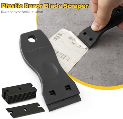 Gomake Window Tint Kit Vinyl Wrap Tool Car Windshield Back Window Tinting Tools with Bulldozer Squeegee Scrubber Paddle,Rubber Blade Scraper,Film Cutter for Car Wrapping,Vinyl Film Installation