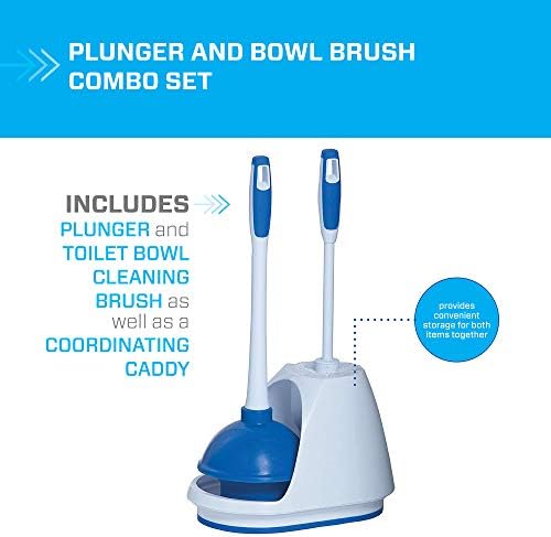 Mr. Clean Toilet Bowl Brush and Plunger Caddy Combo (Set of 2)