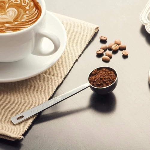 Stainless Steel 1 Tablespoon Measuring Coffee Scoop Spoon, Set of 5