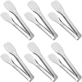Serving Tong Kitchen Tongs,Buffet Tongs, Stainless Steel Food Tong Serving Tong,small tongs 6 Pack (7 Inch)