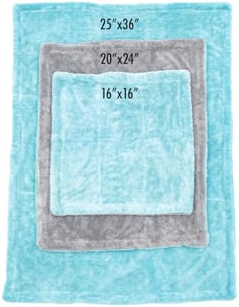 The Rag Company Liquid8r Car Drying Towel, Aqua Blue/Grey, 20x24 in, 1-Pack