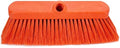 SPARTA 41278EC24 Flo-Thru Plastic Wall Scrub Brush, Equipment Brush with Soft Nylex Bristles for Industrial Kitchens, Hospitals, Commercial Cleaning, 4 Inches, Orange, (Pack of 12)