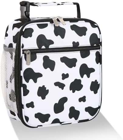 Lovoeo Lunch box Lunch bag for men women Insulated Lunchbox Lunch bags for Work Picnic Travel (Cow)