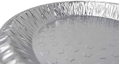 Fig & Leaf (60 Pack) Premium 9-Inch Pie Pans l Disposable Aluminum Foil l Heavy-Duty l Tin Plates for Tart Quiche Pies