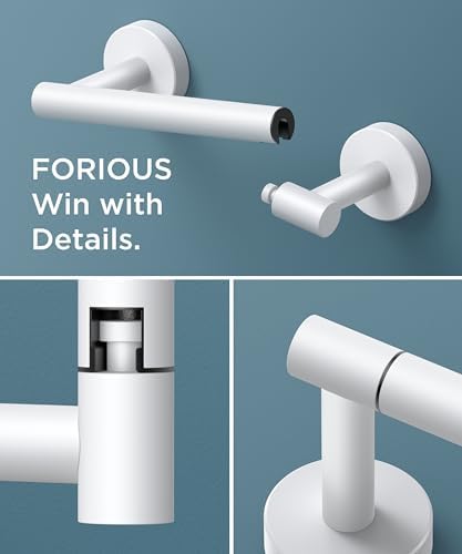 FORIOUS Commercial Toilet Paper Holder Wall Mount Bathroom Tissue Holder