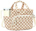 Bluboon Insulated Lunch Box for Work with Cup Holder, Corduroy Lunch Tote