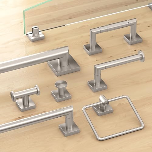 Gatco 5643B Glam Too Standard Toilet Paper Holder, Satin Nickel