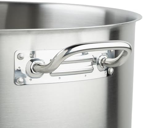 Winco 60 qt Stainless Steel Stock Pot with Cover