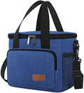 Femuar Lunch Bags for Women/Men, Insulated Lunch Bag for Work Office Picnic - Lunch Cooler Bag Leakproof Lunch Box with Adjustable Shoulder Strap - Blue