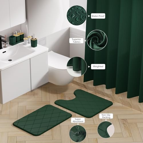 Bathroom Accessory Set - Bathroom Sets with Shower Curtain and Rugs