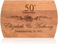 Personalized Cutting Board - 4 Sizes Engraved Charcuterie Board- Anniversary or Gift for Mothers, Anniversary Present for Parents Laser Engraved Custom Unique Keepsake