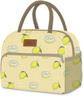 Coobiiya Lunch Bag for Women Men, Cute Lunch Tote Bags Insulated Reusable LunchBox Large Capacity Cooler Bag for Work Travel Picnic Green white