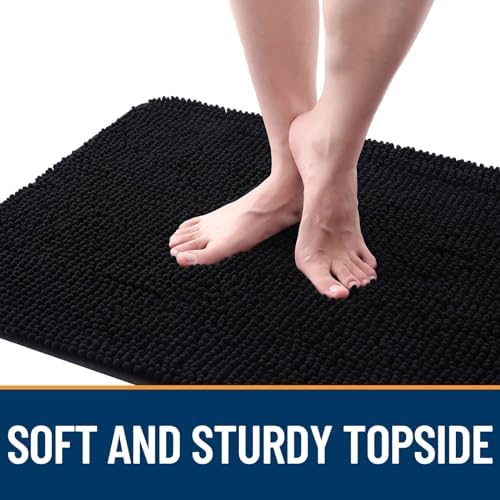 OLANLY Dog Door Mat for Muddy Paws 32x20, Super Absorbent Chenille Mud Mat