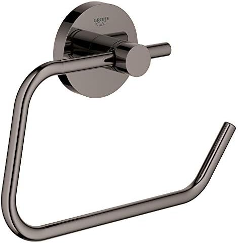 Essentials Pivoting Toilet Paper Holder, Hard Graphite