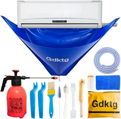 Mini Split AC Cleaning Kit with 2L Pressure Sprayer Fits 27-37in Unit