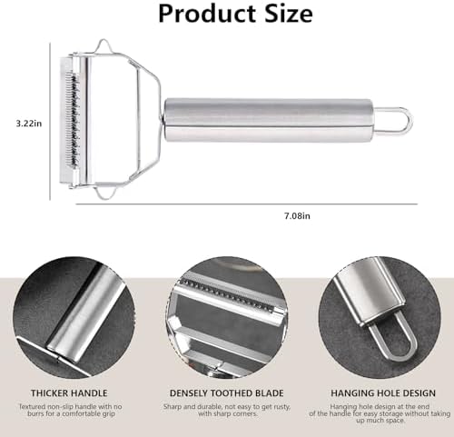 Multifunction Stainless Steel Julienne Peeler Vegetable Peeler Double Planing Grater Kitchen Accessories Cooking Tools