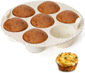 Silicone Muffin Pan for Air Fryer Oven Instant Pot, Nonstick 7 Cups Easy To Handle for Baking Egg Bites Mold Muffin Tart Cupcake Mini Quiche 1 Pack Confetti