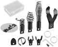 8-Piece Drain Snake Kit for 5/16" to 3/4" Cables – Heavy-Duty Manganese Steel Cutters for Roots, Grease & Stubborn Clogs – Includes Storage Case & Metal Ring