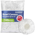 MAQIHAN 200 Bowl Covers for Bread Proofing - Medium Plastic Wrap for Food