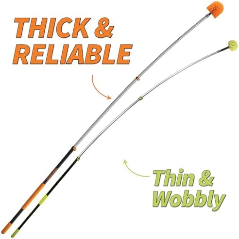 4-12 ft Long Telescopic Extension Pole, Multi-Purpose Extendable Pole