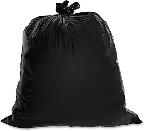 55-60 Gallon Black Trash Bag, 2300 Bags, 1.5 Mil Thick, For Commercial Kitchen, Warehouse, Office, Janitorial, Can Liners, Large Garbage Bags