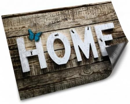 Floor Mat - for Indoor and Outdoor Use - Doormat - Non-Slip - Front Door Shoe Scraper - Size: 17x29