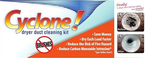 Finally, a home dryer duct cleaning kit that actually works! - The Cyclone!