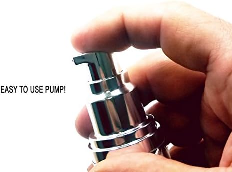 Perfume Studio Airless Pump Bottle Refillable; 1 oz. Ideal Airless Dispenser Container for Travel Made from BPA Free Clear Durable Plastic. (30ml - 1, Airless Pump Bottle)