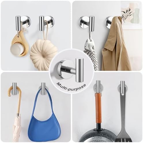 Lairuier Bathroom Hardware Set Polished Chrome Towel Holder Set Wall Mount
